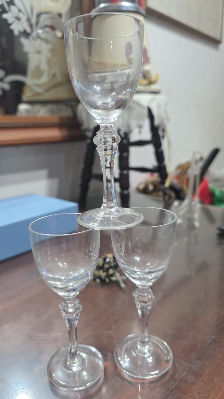 Elegantes taças de cristal. (valor unitário) - Imagem 2