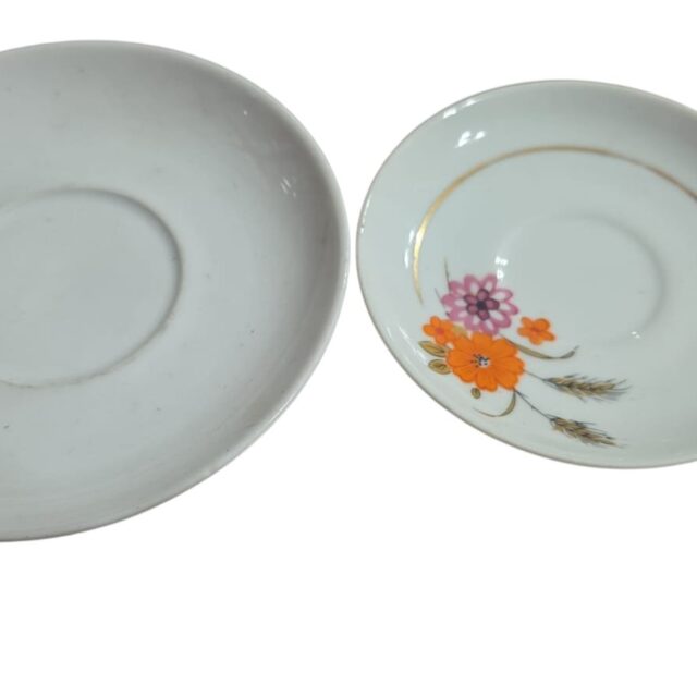 Par de pires de chá e café de porcelana, Pozzani e Real