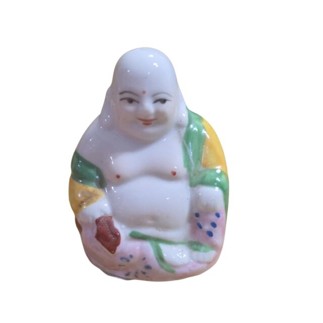 Buda de porcelana pintado a mão