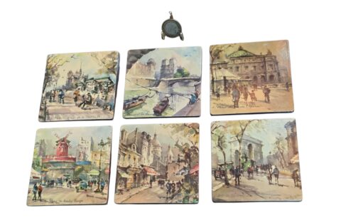 Conjunto de porta-copos vintage