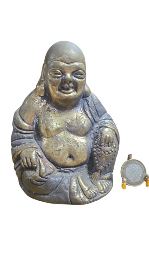 Antiga escultura de bronze
