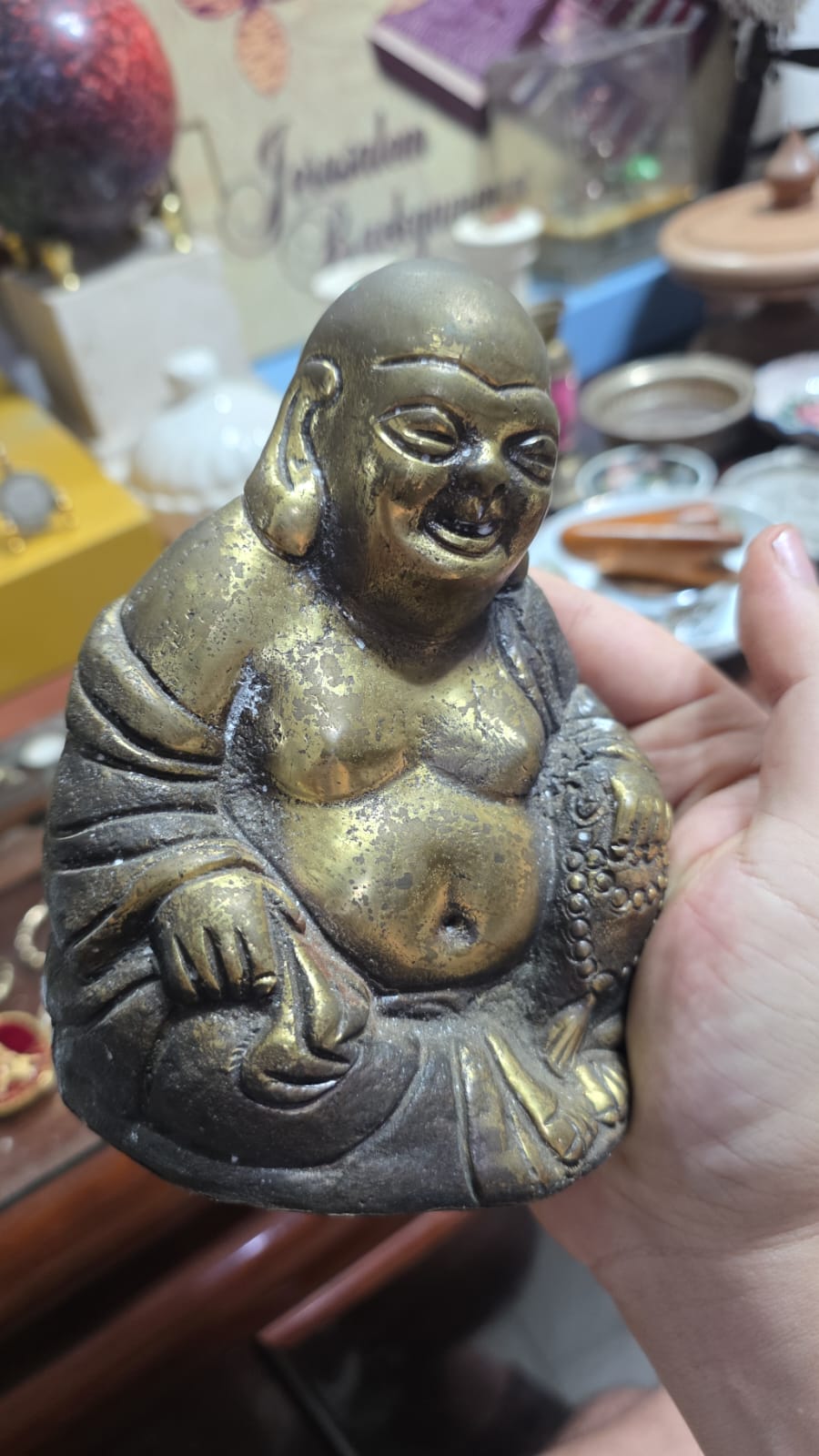 Antiga escultura de bronze - Imagem 3