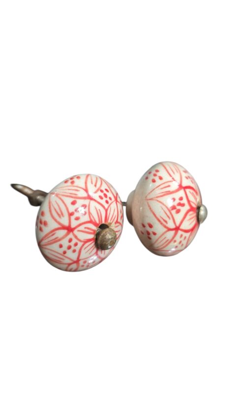 Antigos puxadores de porcelana