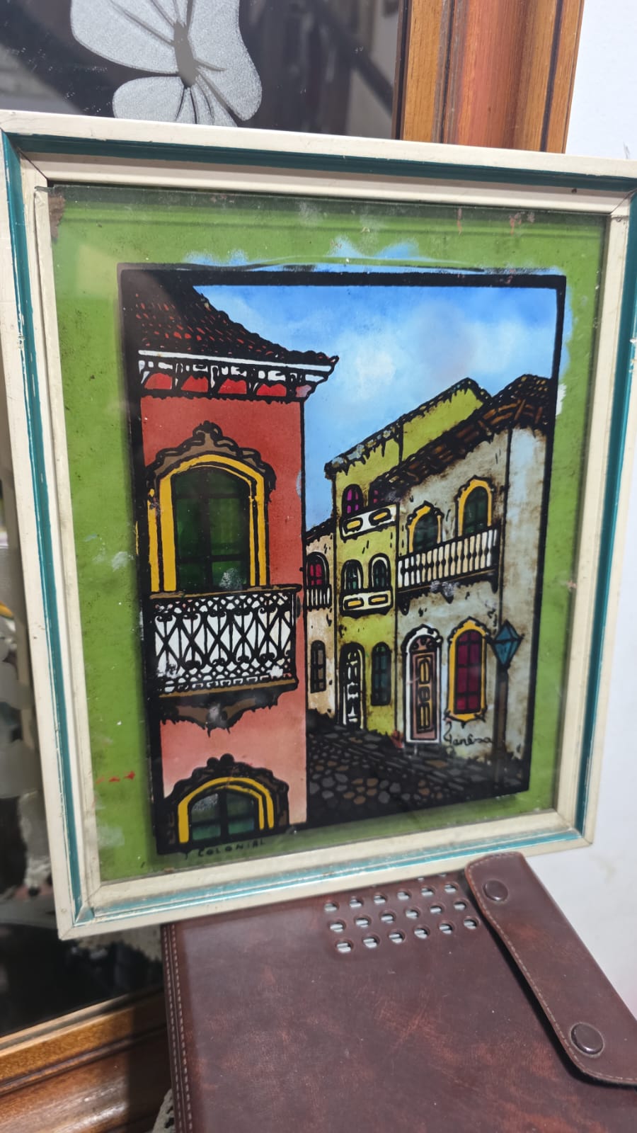 Quadro com pintura em vidro - Imagem 2