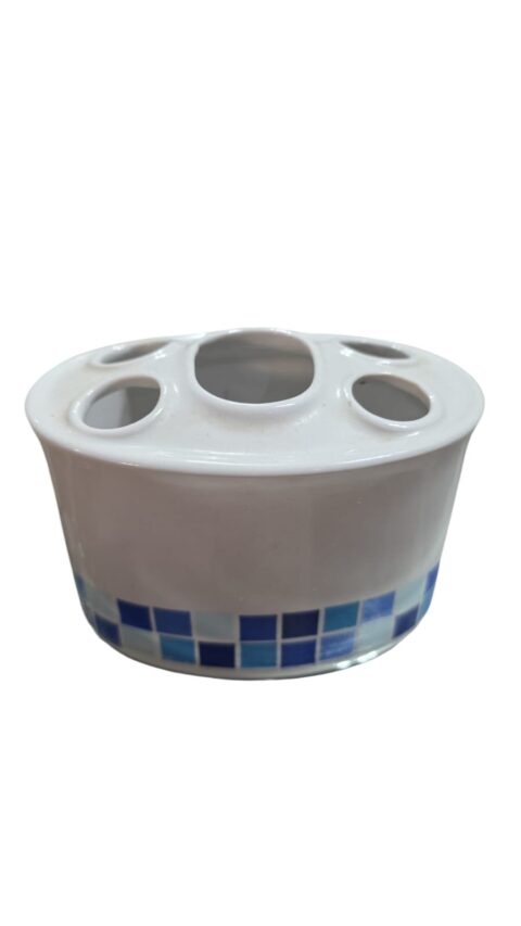 Porta escova de dente e pasta, porcelana Pozzani