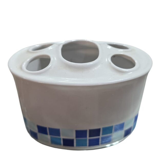 Porta escova de dente e pasta, porcelana Pozzani