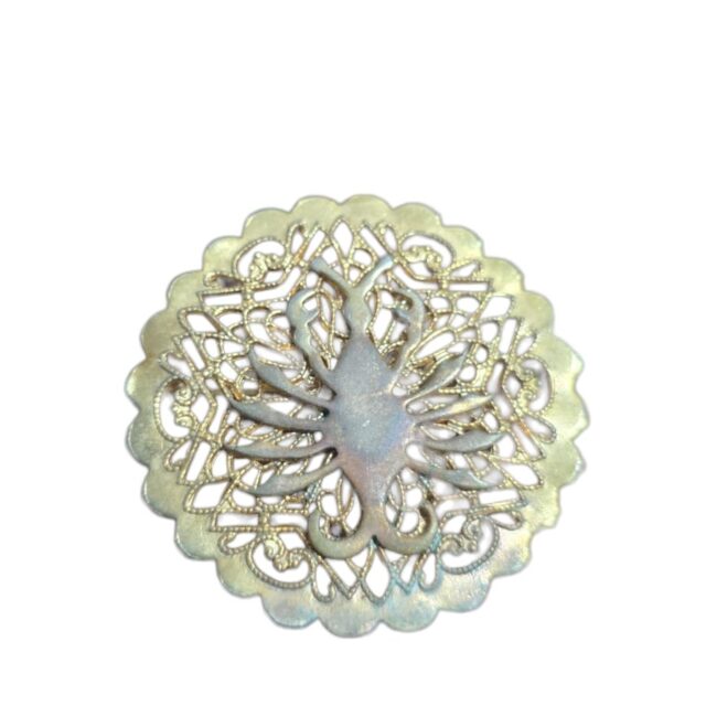 Broche vintage filigranado