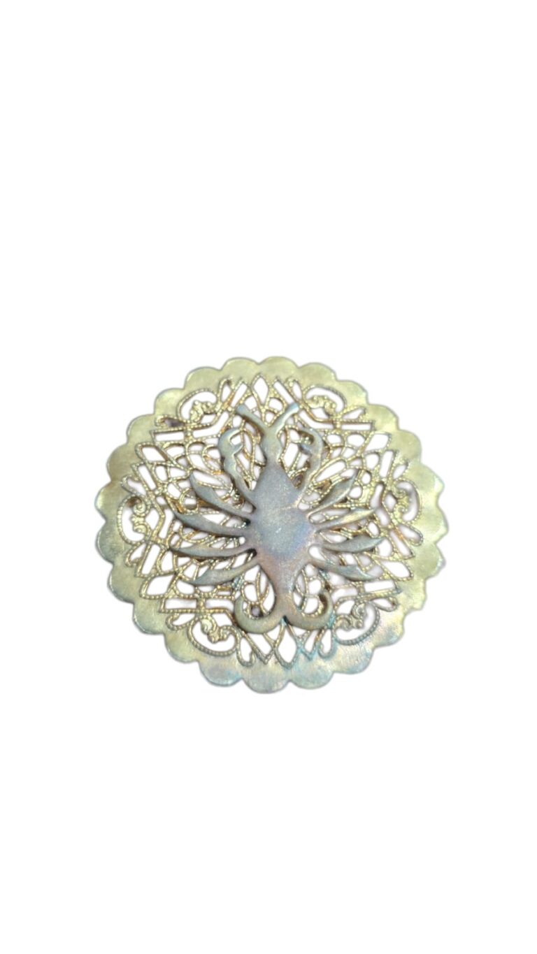 Broche vintage filigranado
