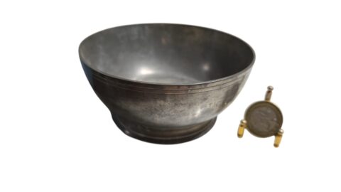 Bowl antigo em estanho John Somers