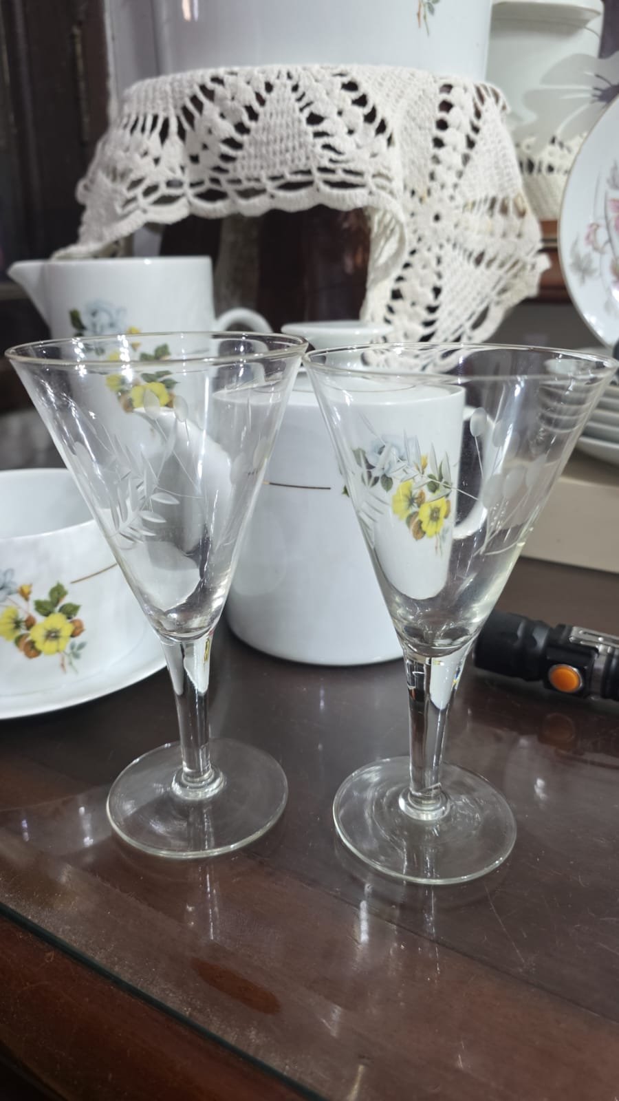 Par de taças de cristal - Imagem 2