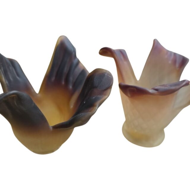Par de elegantes cúpulas em Murano