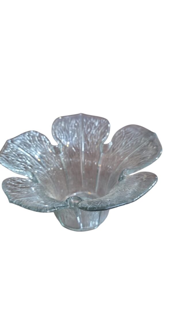 Cachepot flor de vidro