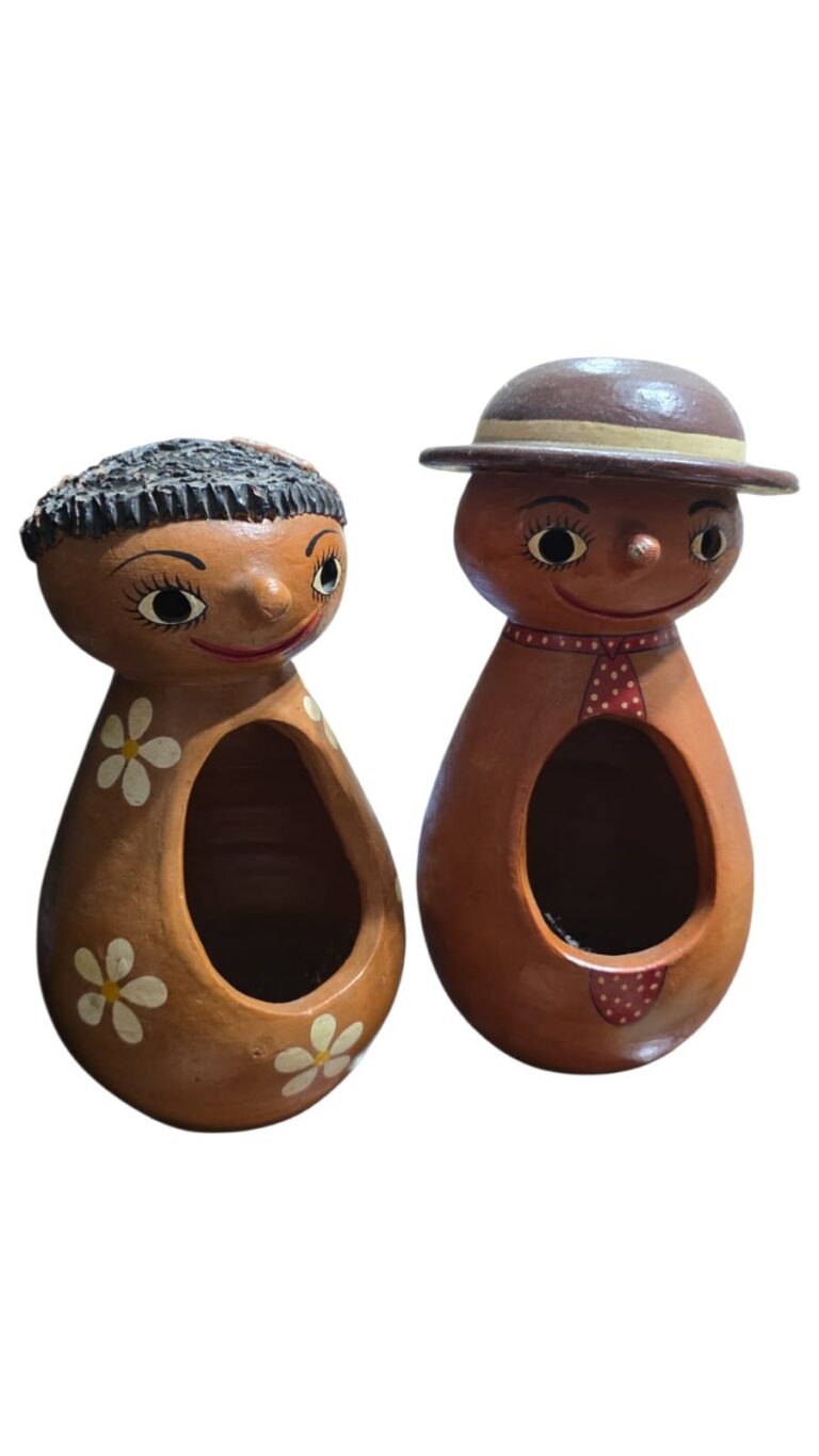 Floreiras / porta velas de cerâmica artesanal