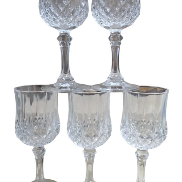 Taças de cristal francês, Cristal d'Arques Paris, de ótima qualidade. (valor unitário)