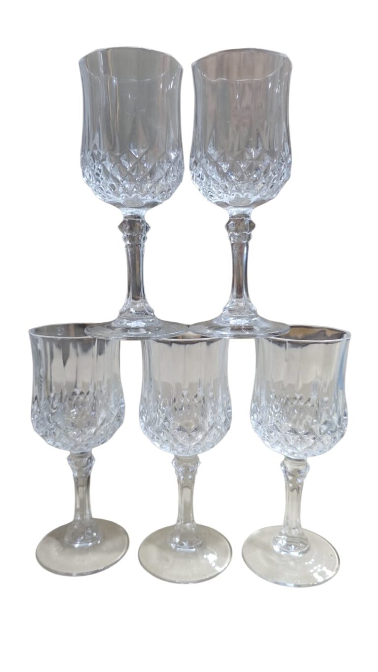 Taças de cristal francês, Cristal d'Arques Paris, de ótima qualidade. (valor unitário)