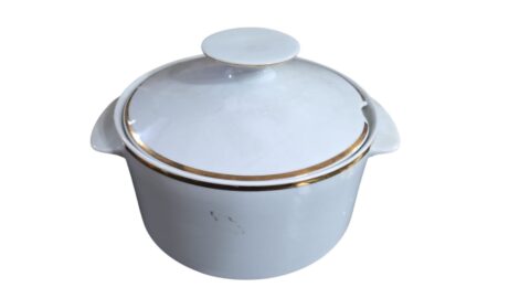 Sopeira porcelana Renner, filetes de ouro