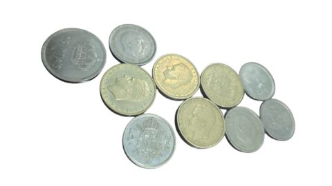 Dez moedas espanholas