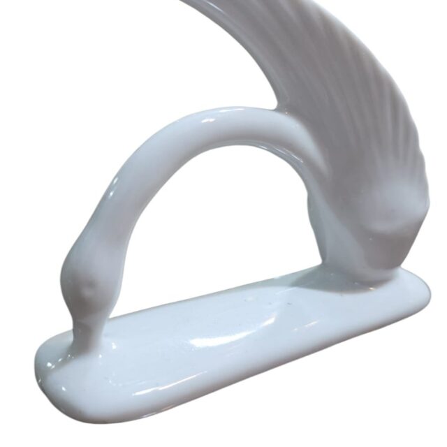 Raro porta cachimbo cisne de porcelana