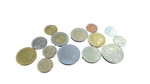 Lote numismática, 14 antigas moedas