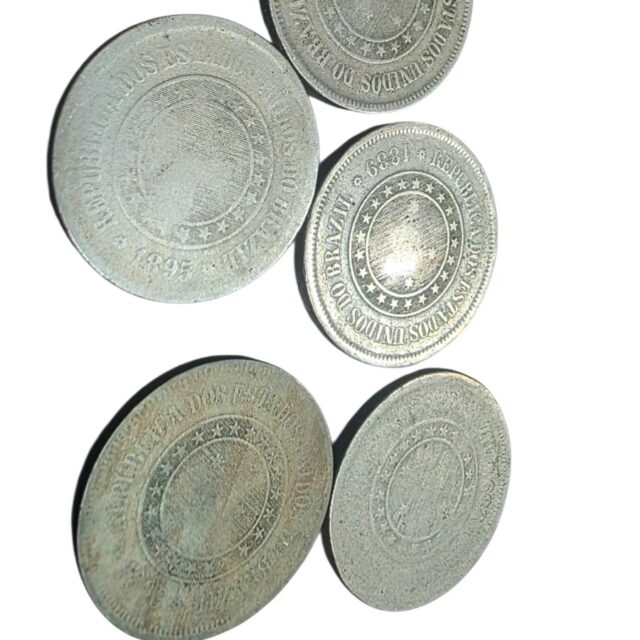 Lote de moedas nacionais do século XIX