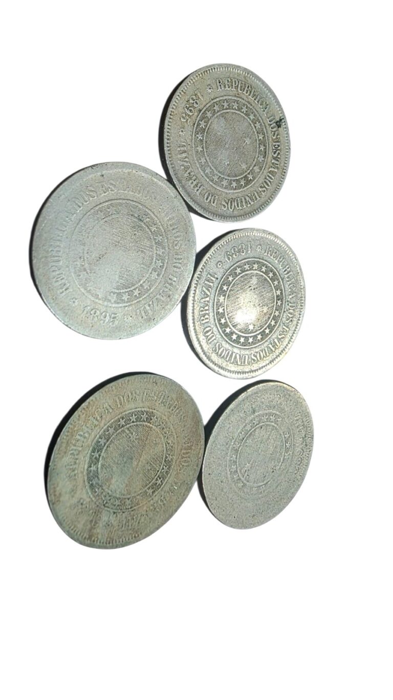Lote de moedas nacionais do século XIX
