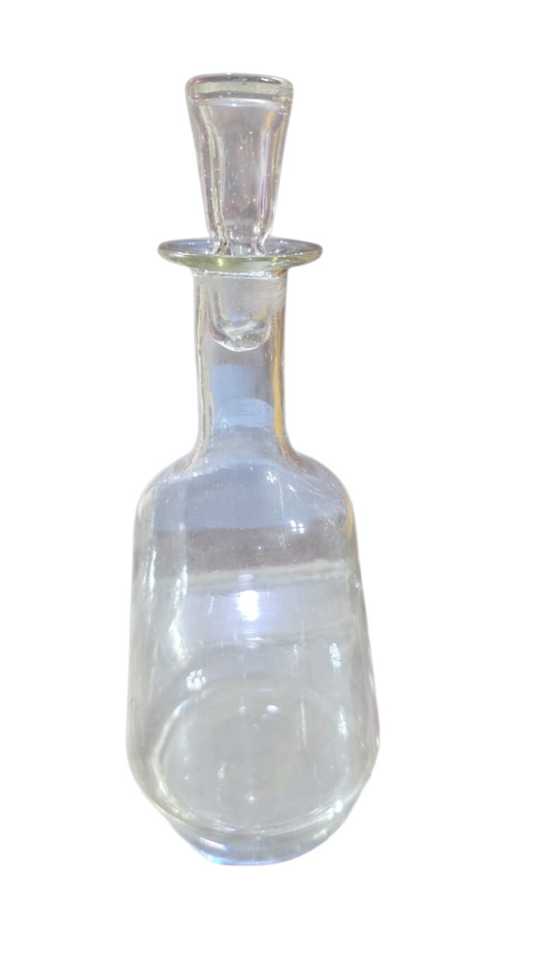 Pequena garrafa de vidro para azeite