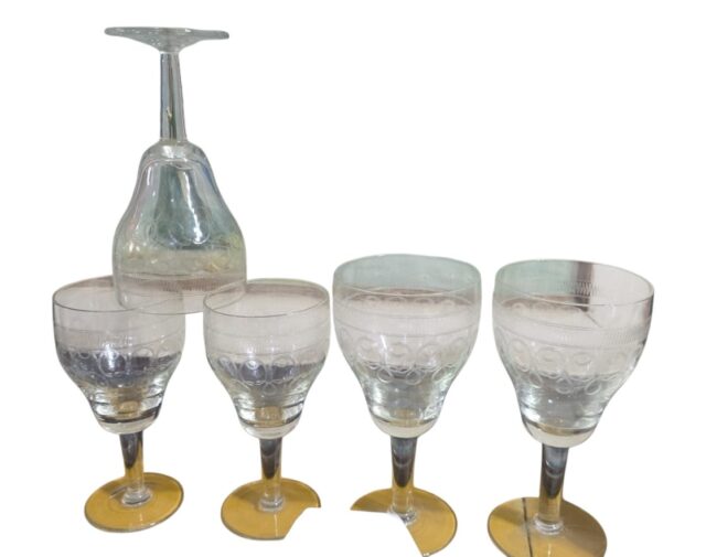 Conjunto de taças de cristal Saint Louis