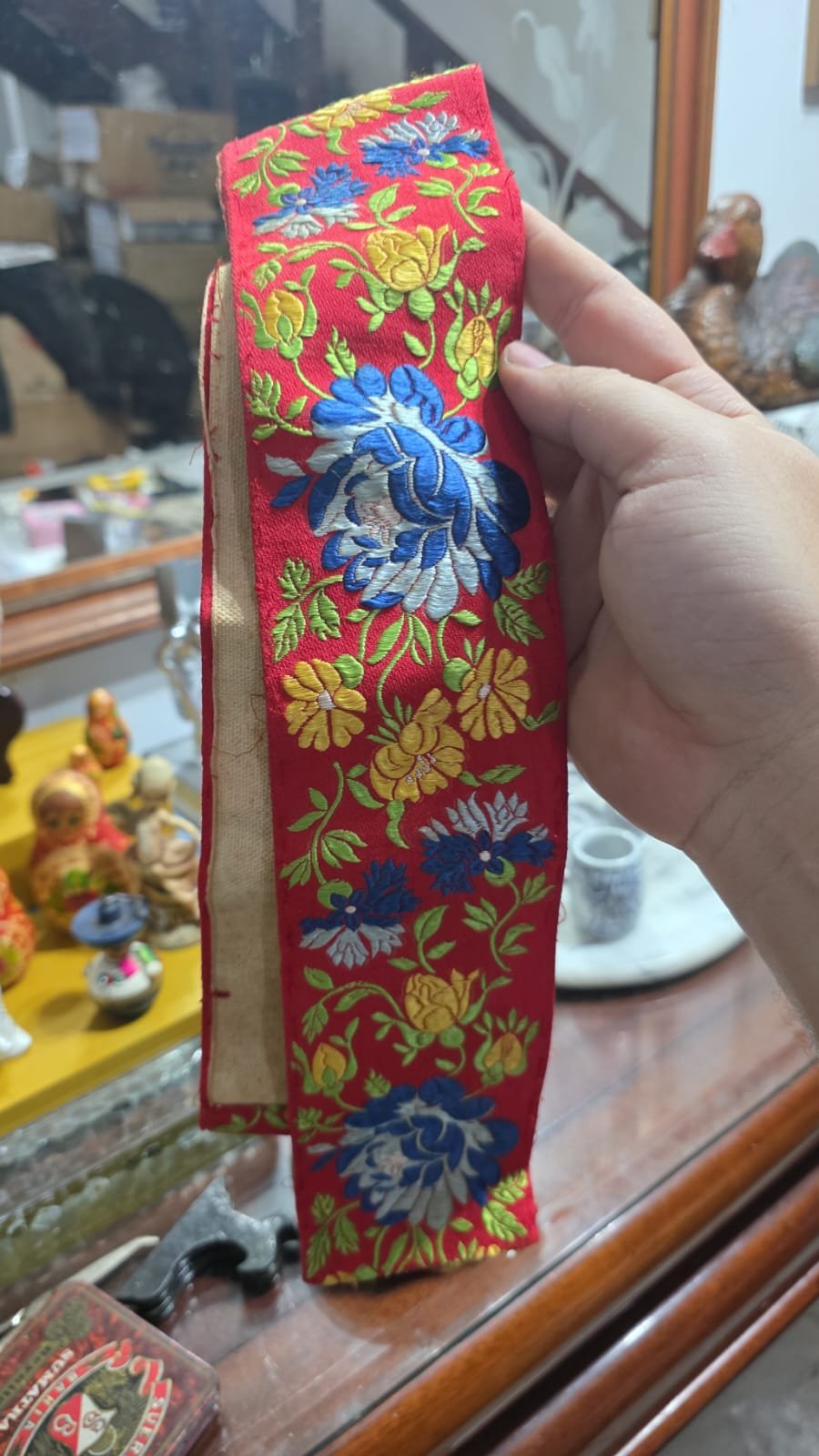 Faixa floral com bordados feitos a mão - Imagem 2