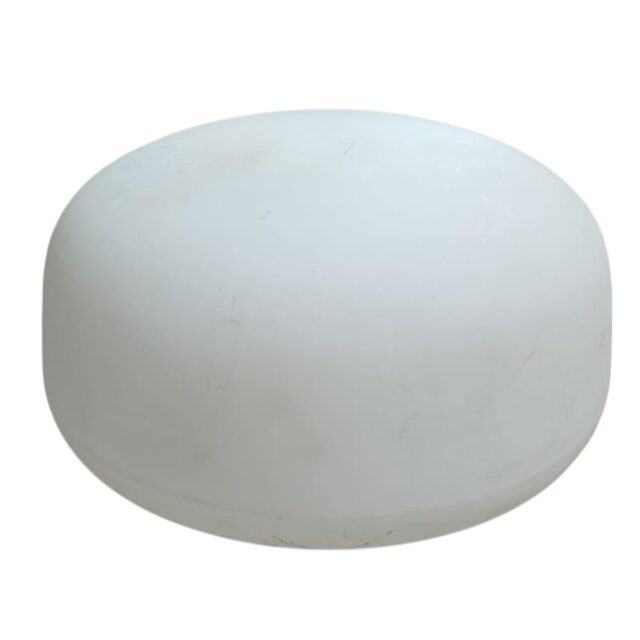 Cúpula cogumelo em vidro satiné