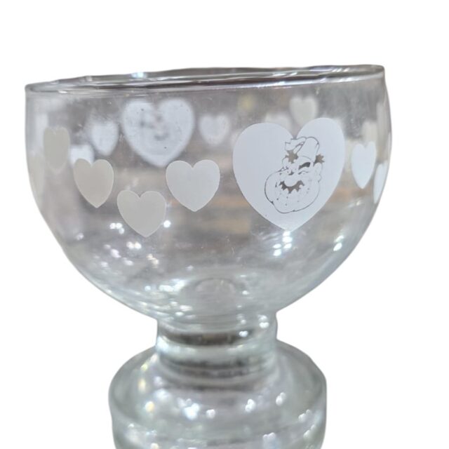 Taça de sobremesa de vidro promocional colecionável do Habib's