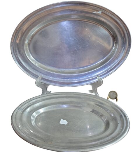 Par de bandejas inox