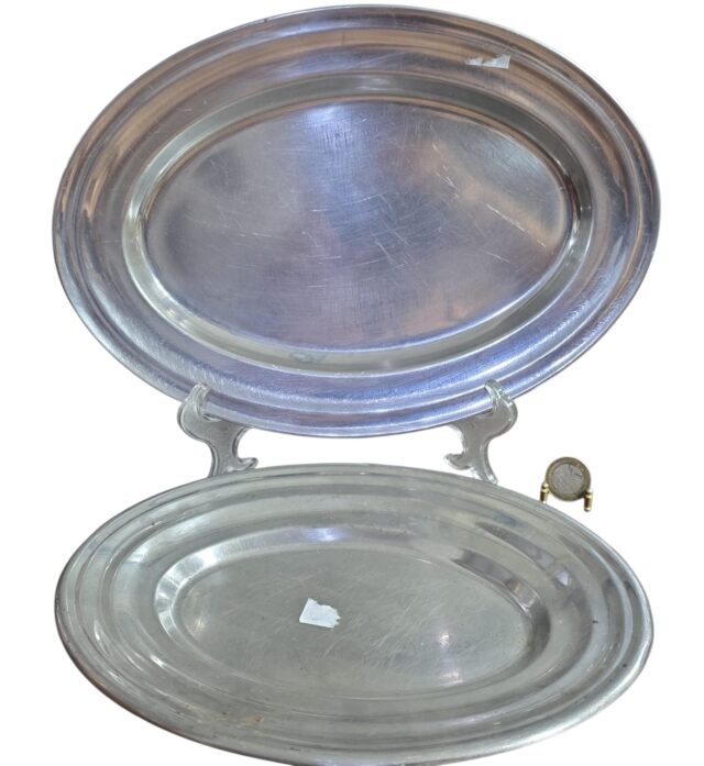 Par de bandejas inox